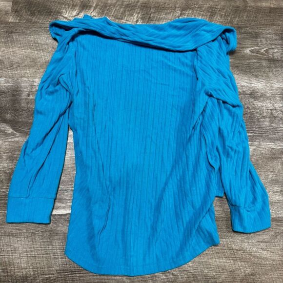 MukLuks Blue Open Front Cardigan Size XL - Picture 5 of 5
